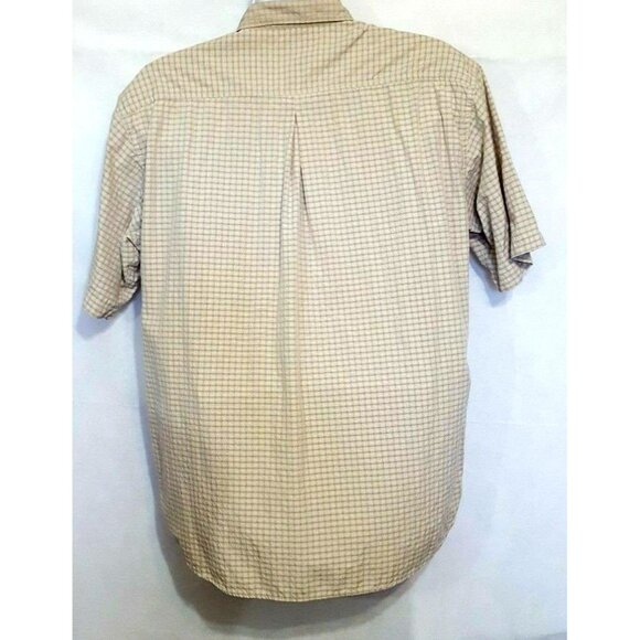 Cabelas Shirt Mens L Short Sleeve Button Front 4 Pockets Outdoor Gear - Picture 6 of 8